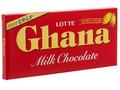 Шоколад ГАНА молочный,  Lotte, 50 гр.