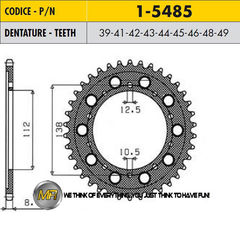 Звезда задняя ведомая SUNSTAR 1-5485-42 JTR302-42