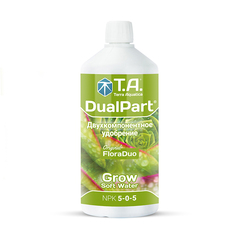 Органоминеральное удобрение DualPart Grow SW (для мягкой воды) от Terra Aquatica