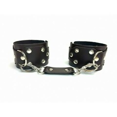 Наручники кожаные Sex Game коричневые