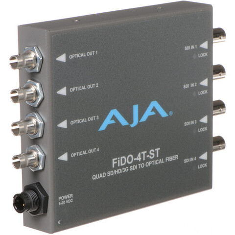 Конвертер AJA FiDO Quad-Channel 3G-SDI to ST Fiber Mini Converter