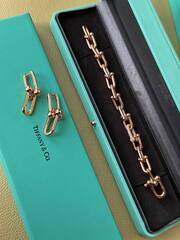 77801- Коробка/футляр TIFFANY для теннисного браслета, подарочный комплект упаковки ,кожа цвет тиффани