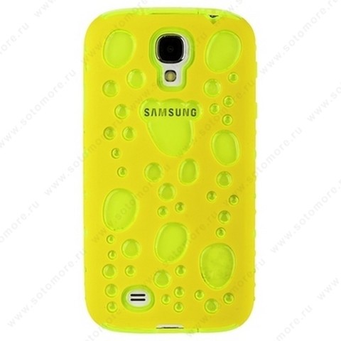 Накладка для Samsung Galaxy S4 i9500/ i9505 в виде сыра желтая
