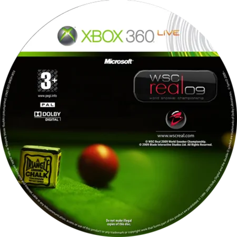 WSC Real 09 World Snooker Championship [Xbox 360]