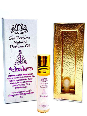 Натуральное парфюмерное масло Чакра Жасмин Sai Natural perfume oil Jasmine Chakra 8мл