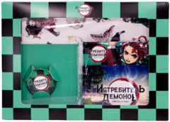Подарочный набор Kimetsu no Yaiba: Магниты + Значки + Наклейки