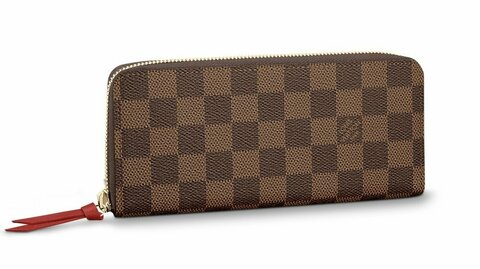 Женский кошелек Louis Vuitton Clemence коричневый