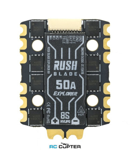 ESC регулятор мотора RUSHFPV RUSH BLADE EXPLORER 50A 3-8S (20*20) 4in1