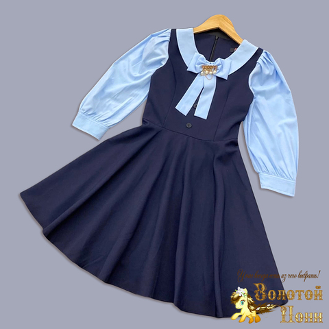 Платье школьное д (9-13) 250530-QR9097