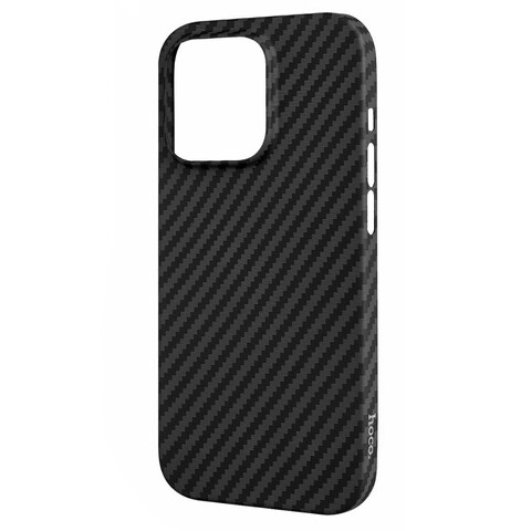 Чехол с магнитом MagSafe Hoco Carbon Ultra-Thin для iPhone 14 Pro (6.1) (Черный)