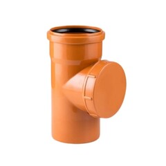 Ревизия ПП (полипропилен) для наружней канализации Дн 110 с крышкой, РосТурПласт