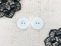 Пуговицы Fashion, d 1,8 см, 2 прокола, белый