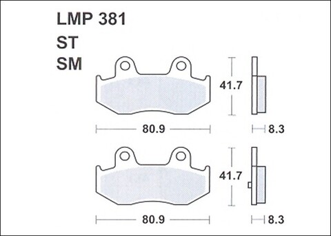 Колодки дискового тормоза AP Racing LMP381 SM  (FDB2132 / FDB2086 / FA092 / FA323)