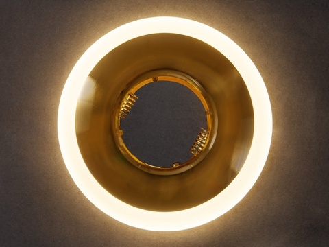 Встраиваемый светильник GP-8112-3W-GO Золото+Диодная подсветка