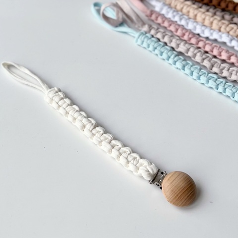 Держатель пустышки Текстильный "Пломбир"