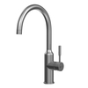 Lemark LM5079GMN Смеситель для кухни с поворотным изливом, высота излива 25 см, длина 21 см, нерж. сталь/ графит нано