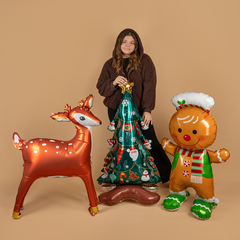 К Ходячая фигура, Лесной Олень, Золотые рожки, 49''/124 см, 1 шт. (В упаковке)