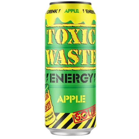 Энергетический б/а напиток со вкусом яблока Toxic Waste Sour Apple , 500 мл