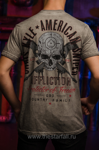 Affliction | Футболка мужская CK BREATHLESS A20099 спина