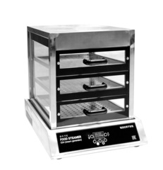 Пароварка Kocateq ES 4G настольная со стеклянной витриной с 3 уровнями