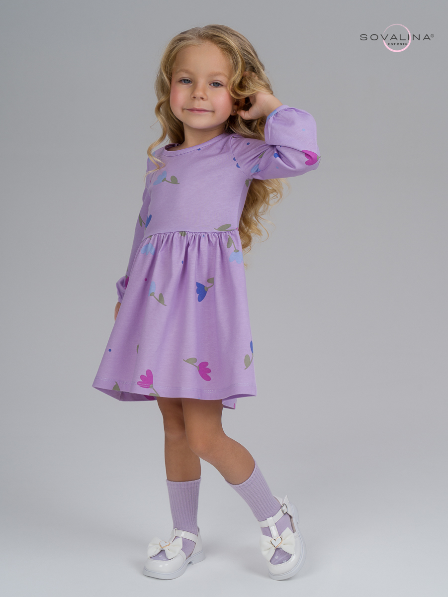 Платье Моана сиреневый колокольчик