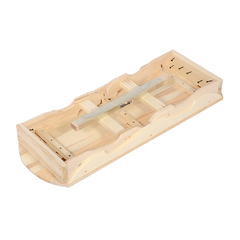 Лавка с фигурными ножками, 100х40х43,5 см, липа