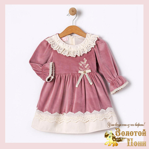 Платье велюр детское (74-92) 251108-A1334