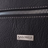 Сумка Саломея 989 мульти итальянский серо-черный