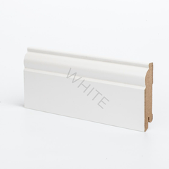 Плинтус МДФ W04-80 Белый 80х16х2050