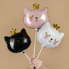 К Мини-фигура, Голова, Котенок Принцесса, Розовый, 11''/28 см, 5 шт.