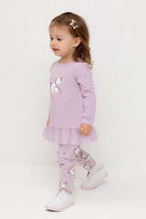 туника  для девочки  КР 302685/ледяная орхидея к537