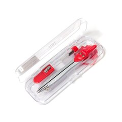 
          Готовальня Alingar, 3 предмета, металлический циркуль, 82 мм, грифель, точилка, пластиковый футляр, европодвес, асорти