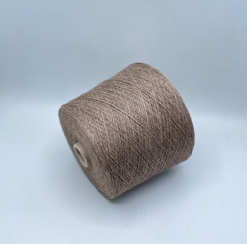 Loro Piana, Academy 2/27 1350м, 50%Кашемир, 50%Шелк, Бежевый сатин, меланж(718), 37190