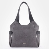 Сумка Саломея 618 македония серый + черный