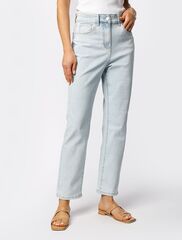 Укороченные джинсы из эластичного денима  D54.085 (115951)