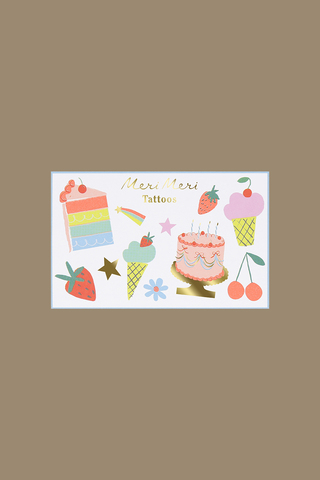 Переводные татуировки День Рождения (в наборе 24 шт)