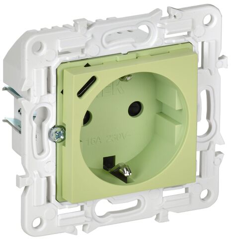 SKANDY Роз. с з/к/ш 16А с USB C 18Вт SK-R17M мятн. IEK