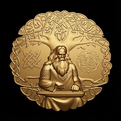 Силиконовый молд Панно-оберег Гусляр