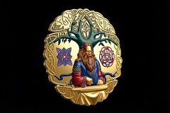 Силиконовый молд Панно-оберег Гусляр