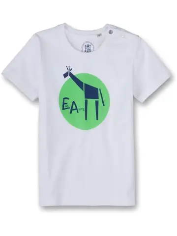 Белая футболка с жирафом Eat Ants by Sanetta