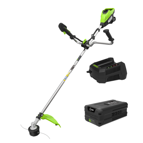 Триммер аккумуляторный Greenworks TB13L, 82V, 1,3 кВт, 43 см, бесщеточный, c 1 х АКБ 2,5 Ач и ЗУ (TB13LUA)