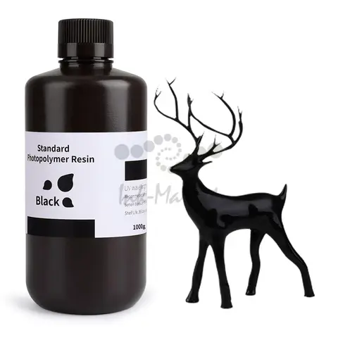 Фотополимерная смола Elegoo Standard Resin, чёрная (Black), 1 кг, 50.103.0091