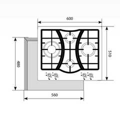 Газовая варочная поверхность LEX GVE 643С IV