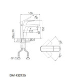 Смеситель для раковины D&K Berlin.Technische (DA1432125) черный матовый