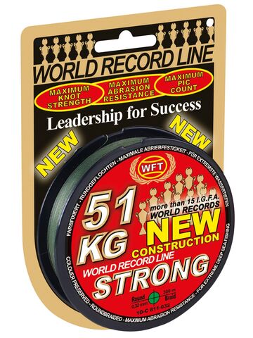 Леска плетёная WFT KG STRONG Green 300 м, 0.32 мм