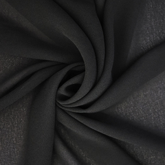 Ткань Креп Шифон, 105 гр/м2, 150 см, чёрный