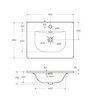 BelBagno BB-8099-60 Керамическая раковина, 610x460x170