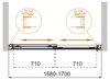 Шторка на ванну Cezares TANDEM-SOFT-VF-2 TANDEM-SOFT-VF-2-150/145-C-Cr-IV