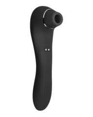 Черный стимулятор Smoooch Clitoral Suction & Vibration - 18,6 см. - 