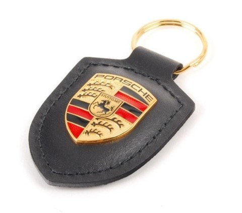 Брелок для ключей с гербом Porsche Crest Keyring, Black